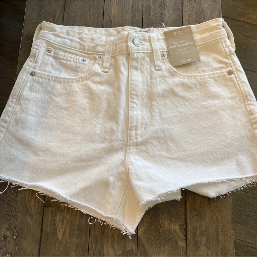 NWT women’s Madewell Relaxed Denim Shorts 32 ND717